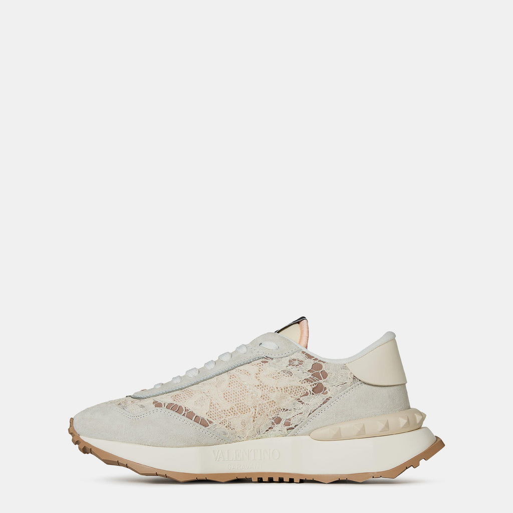Lace And Mesh Lacerunner Trainers