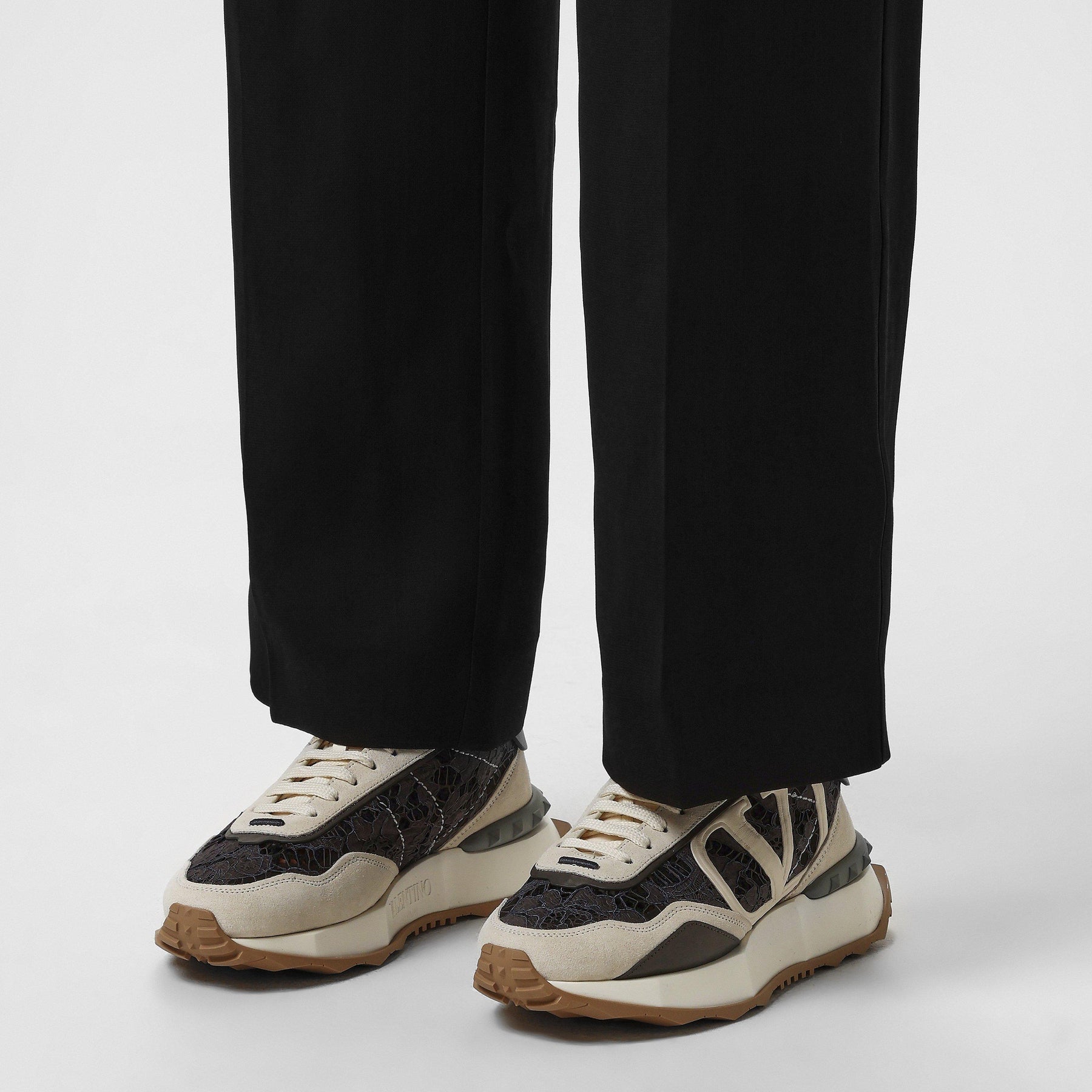 Lace And Mesh Lacerunner Trainers