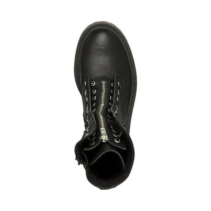 Odilia Buckle Detail Side Zip Biker Boots