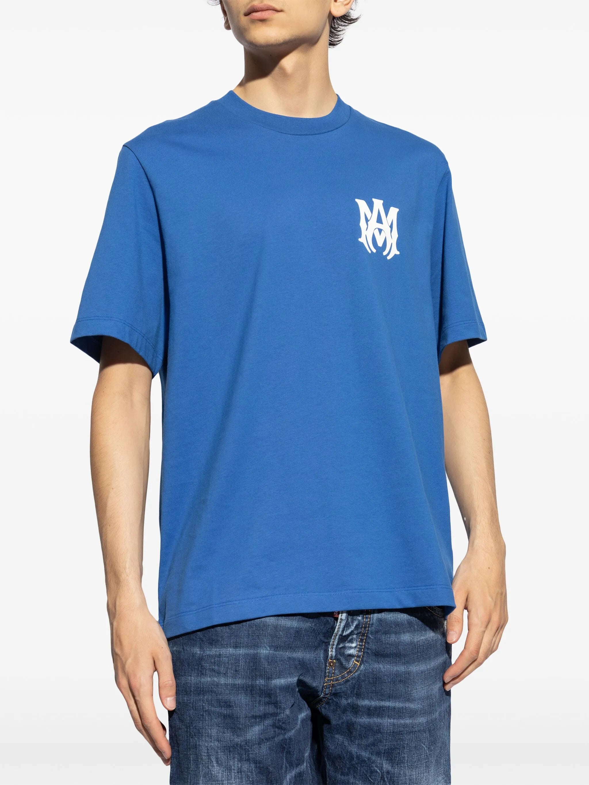 Amiri MA Core Printed T-Shirt in Blue