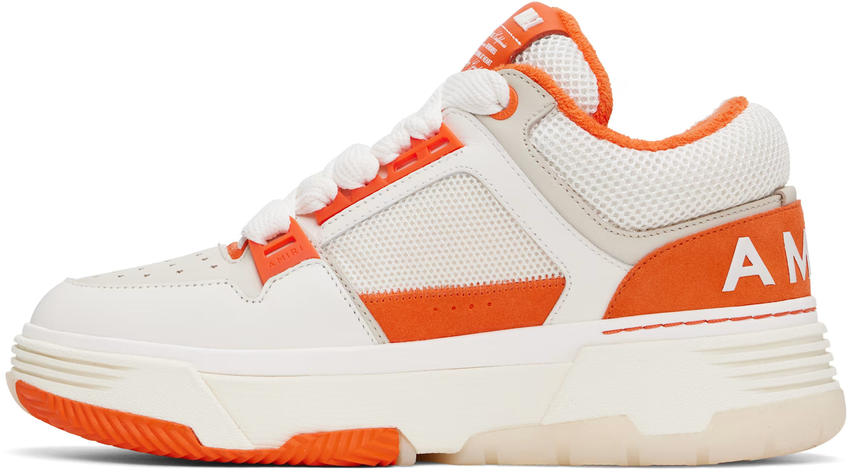 White & Orange MA-1 Sneakers