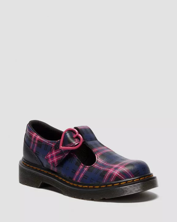 JUNIOR POLLEY II PINK TARTAN MARY JANE SHOES