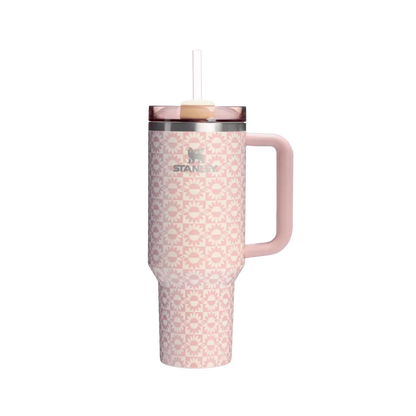 Stanley Tumbler Mug 40 Oz Peach Whip Sunflower