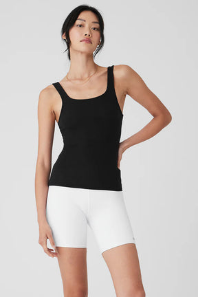 Ribbed Sea Coast Scoop Neck Tank