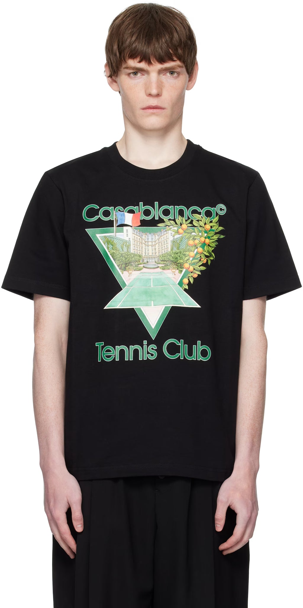 Black 'Tennis Club' Icon Short-Sleeve T-Shirt