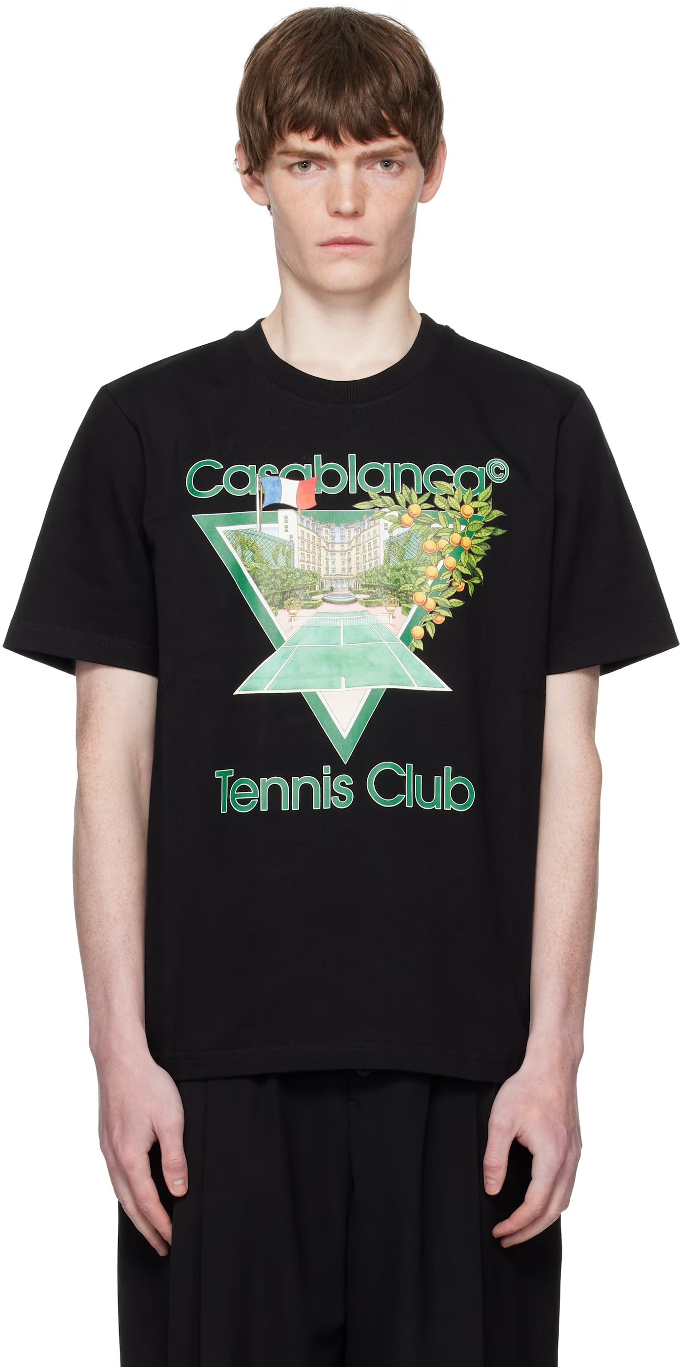 Black 'Tennis Club' Icon Short-Sleeve T-Shirt