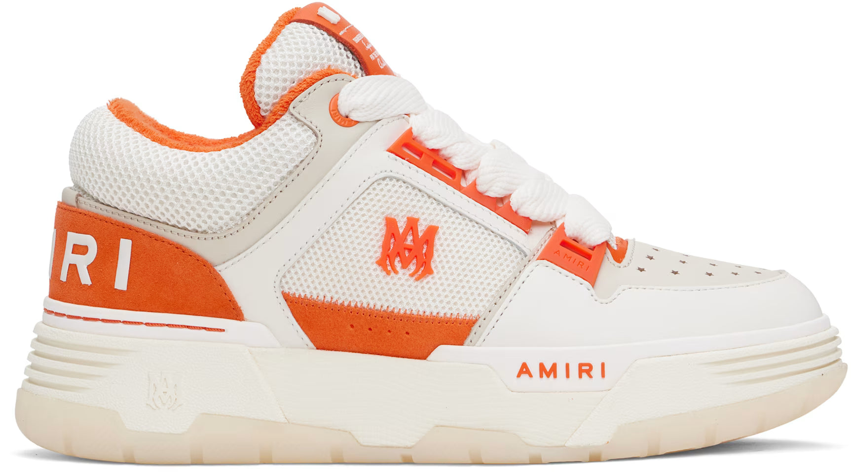 White & Orange MA-1 Sneakers