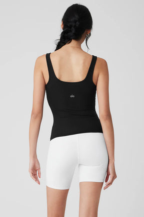 Ribbed Sea Coast Scoop Neck Tank