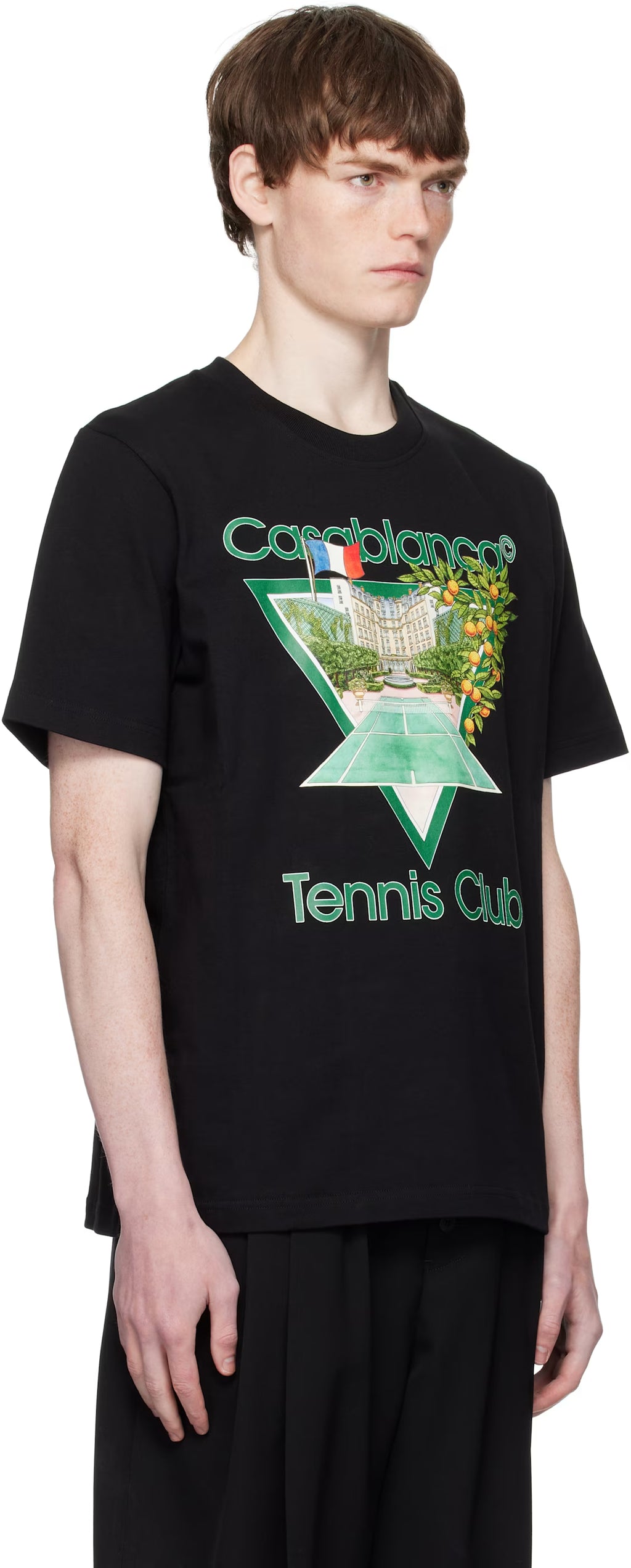 Black 'Tennis Club' Icon Short-Sleeve T-Shirt