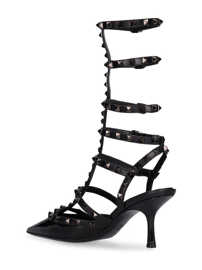 Valentino Garavani Valentino Garavani 70mm Rockstud patent leather pumps - Size: UK 2 Heels | Shop From The Mirage