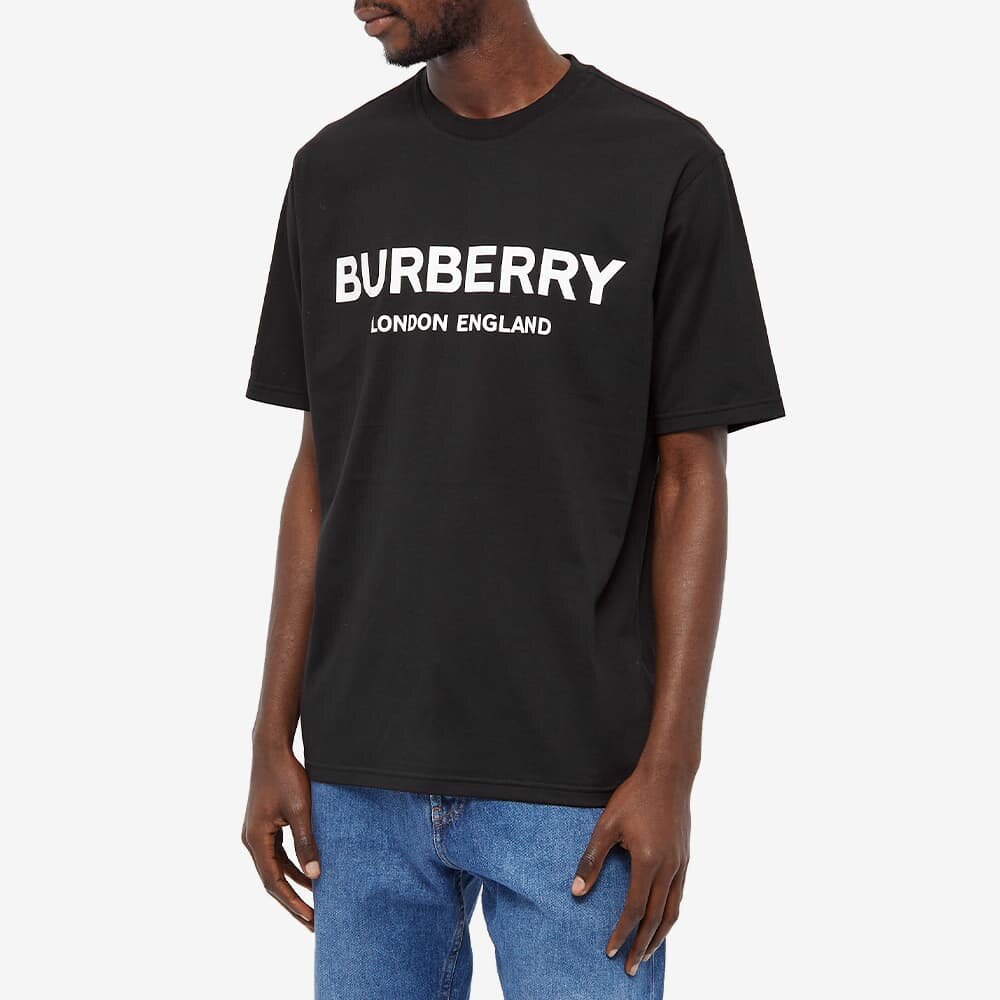 Burberry London Letchford Printed T-Shirt in Black