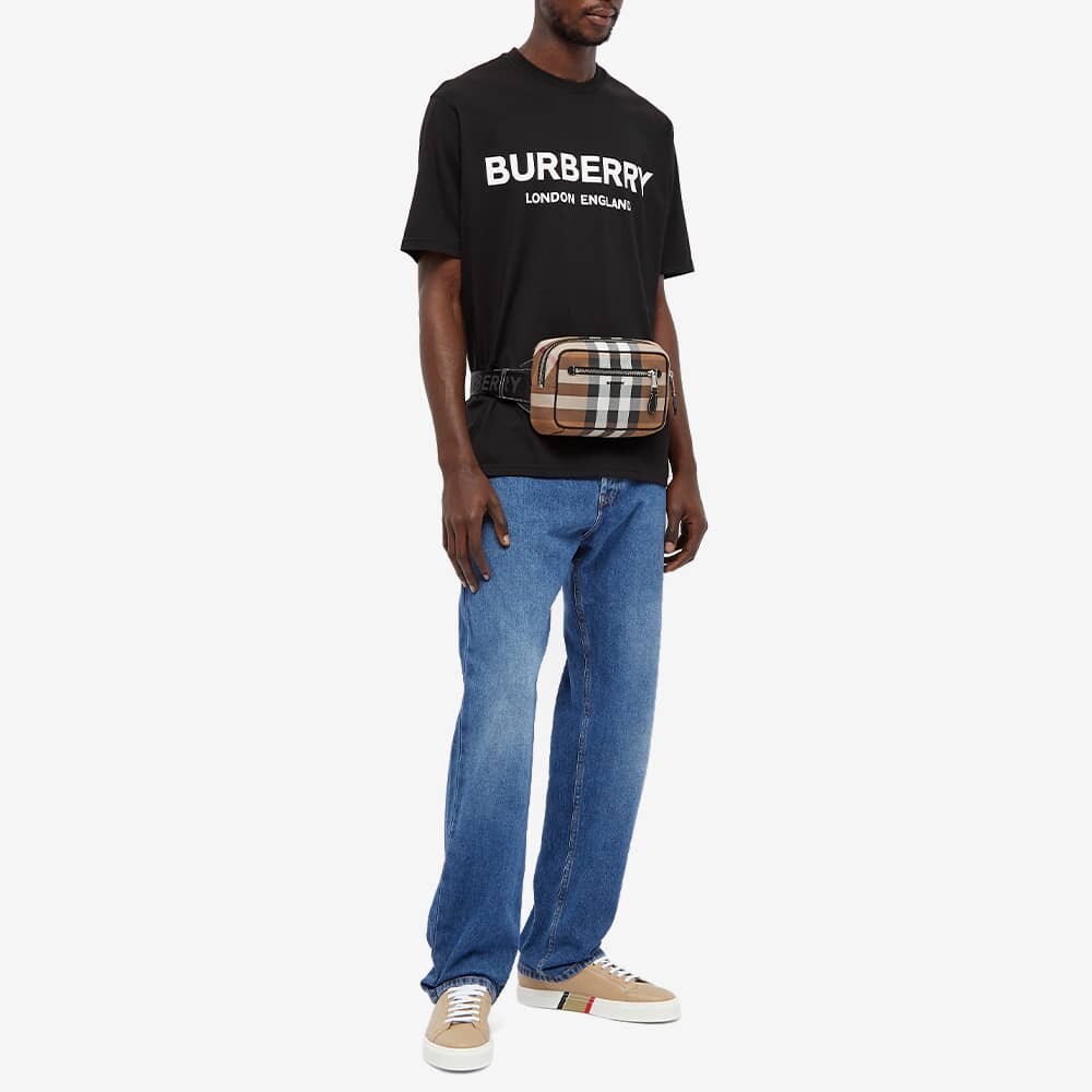 Burberry London Letchford Printed T-Shirt in Black