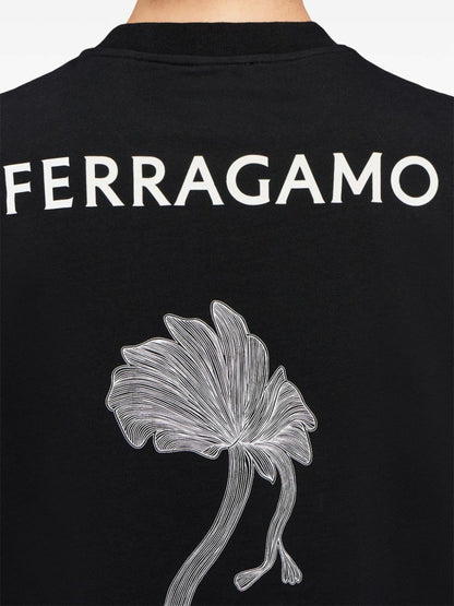 Ferragamo Printed Cotton T-Shirt