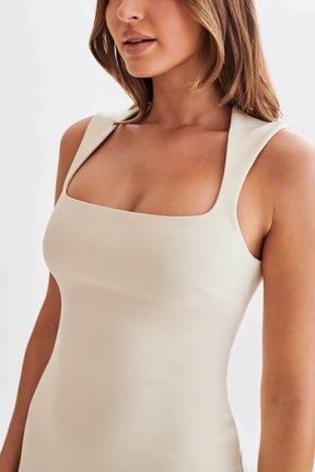 Frida Crepe Mini Dress - Ivory