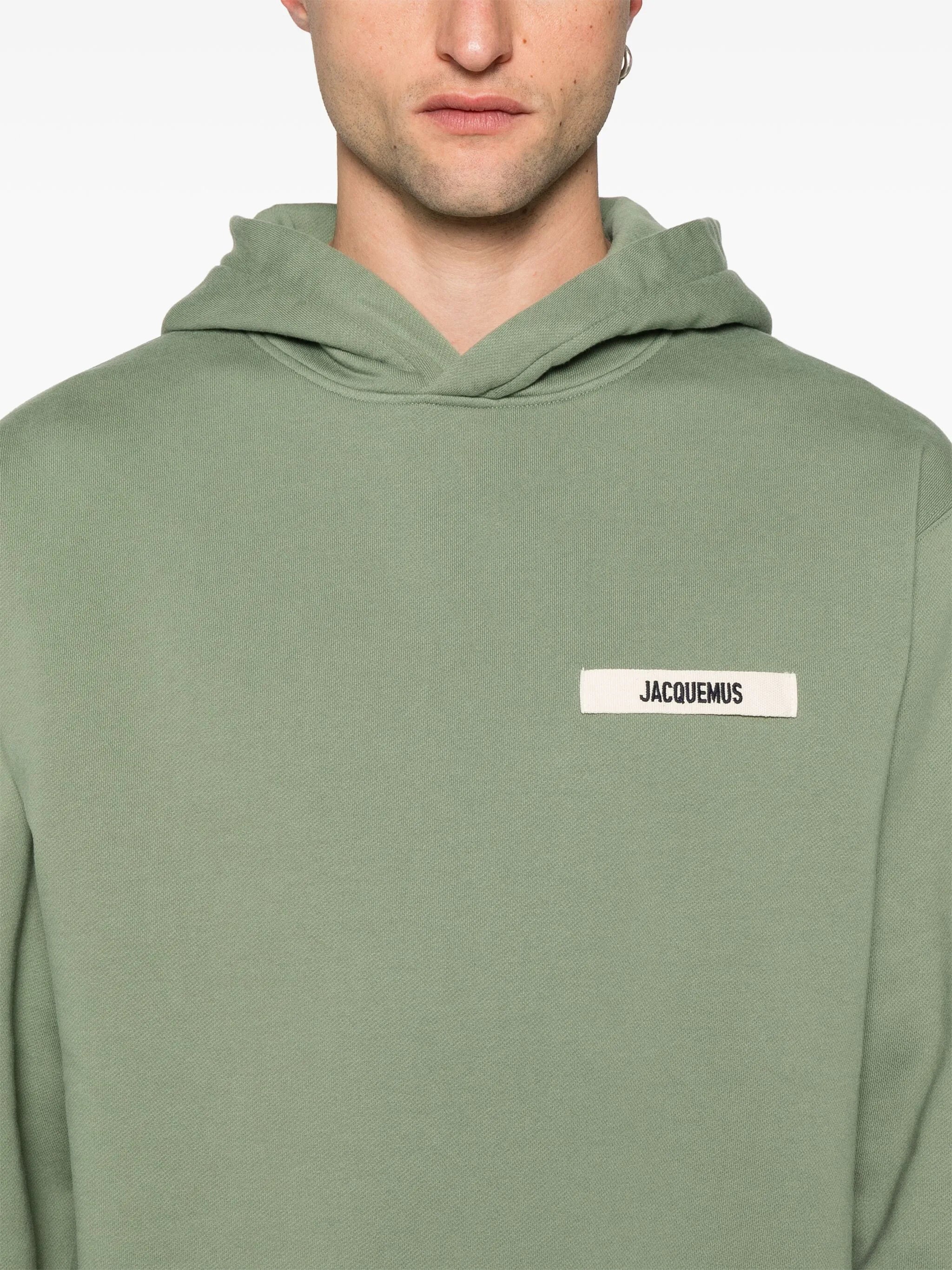 Jacquemus The Gros Grain Hoodie Green