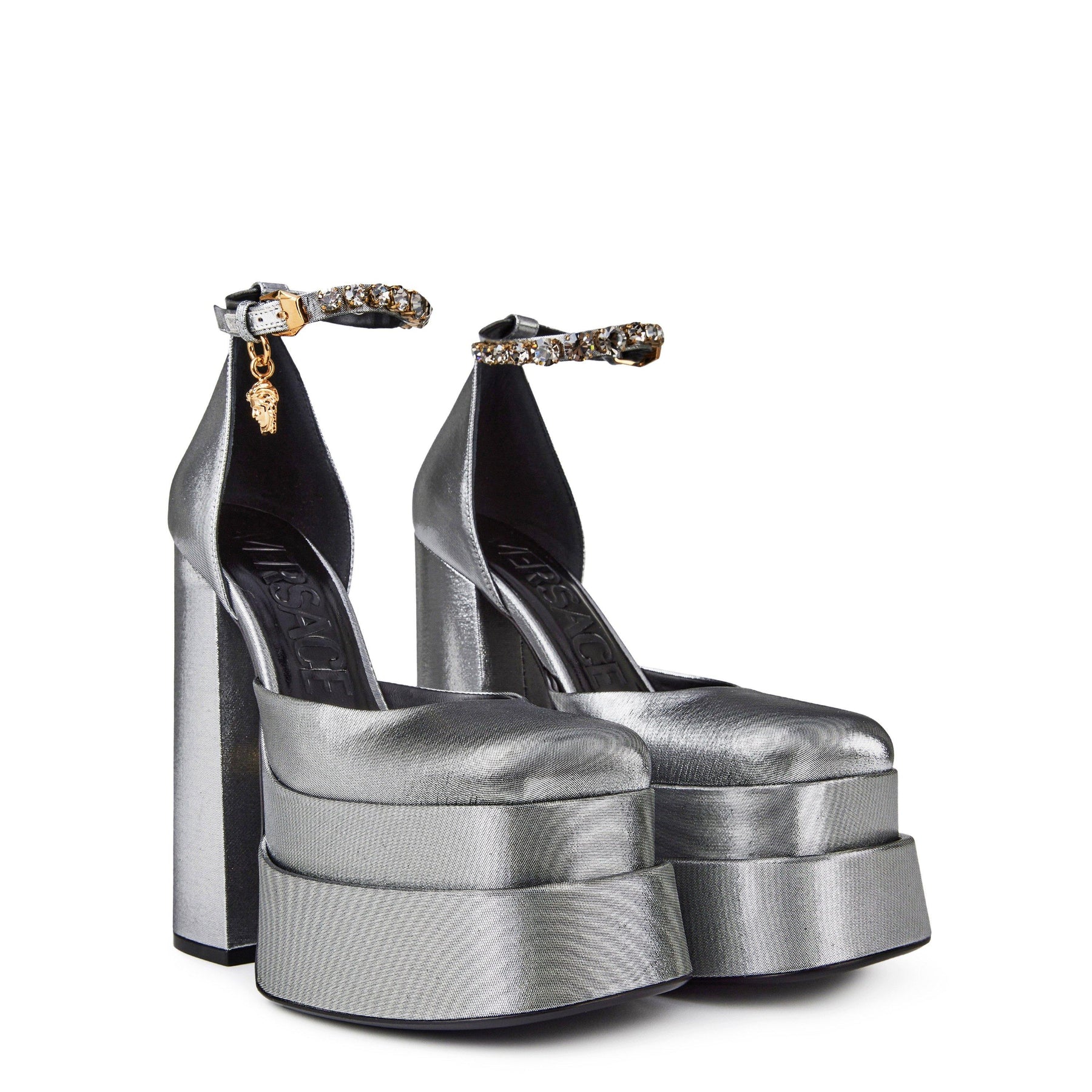Medusa Charm Platform Heels