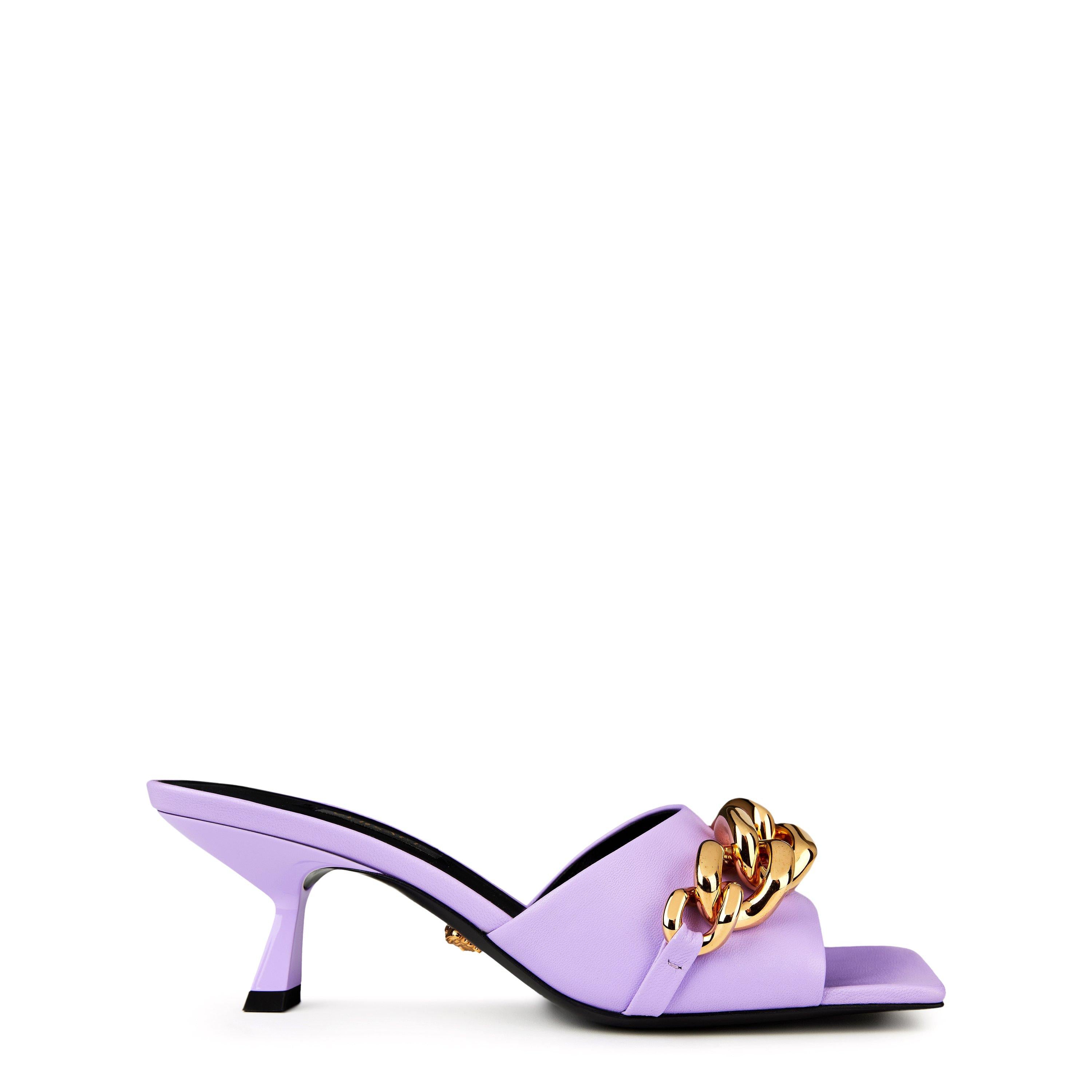 Women's Chain Heeled Mules