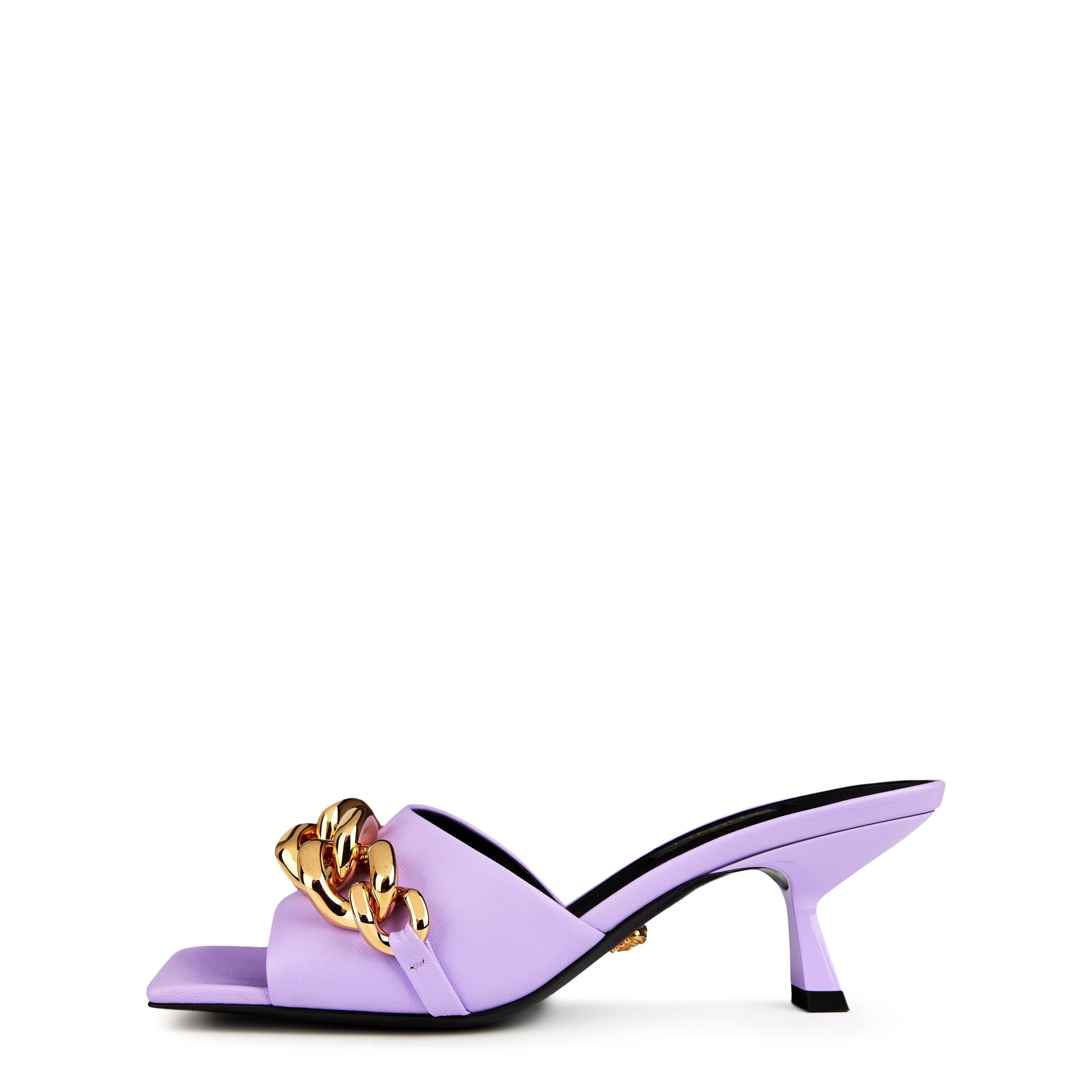 Women's Chain Heeled Mules