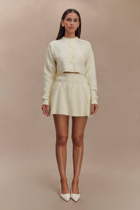 Shelby Knit Cardigan - Ivory Marle