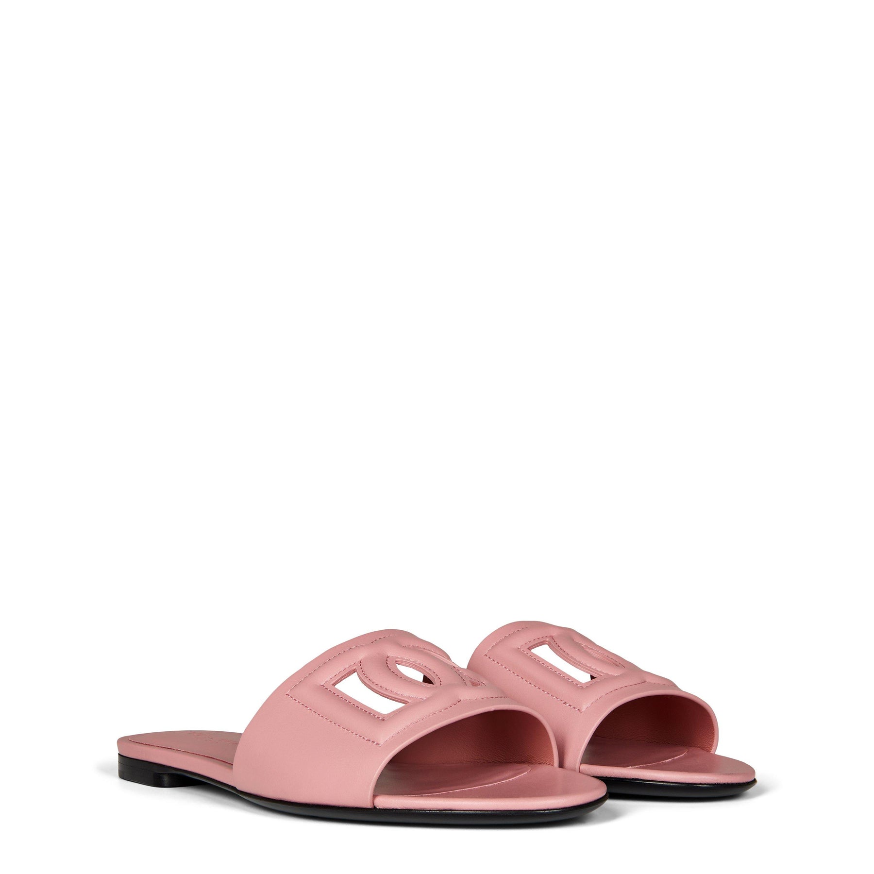 Women's Embossed Leather Bianca Sliders