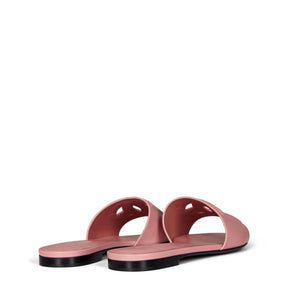 Women's Embossed Leather Bianca Sliders