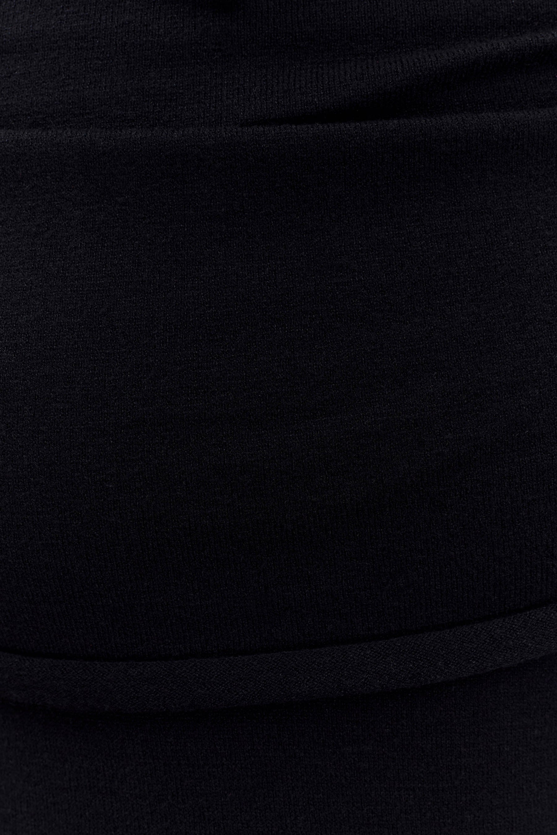 Georgiana Off Shoulder Knit Midi Dress - Black