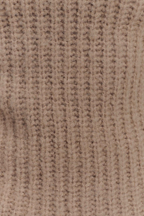 Candice Oversized Low Back Knit Jumper - Stone Marle