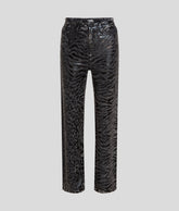 ALL-OVER ZEBRA-PRINT STRAIGHT JEANS