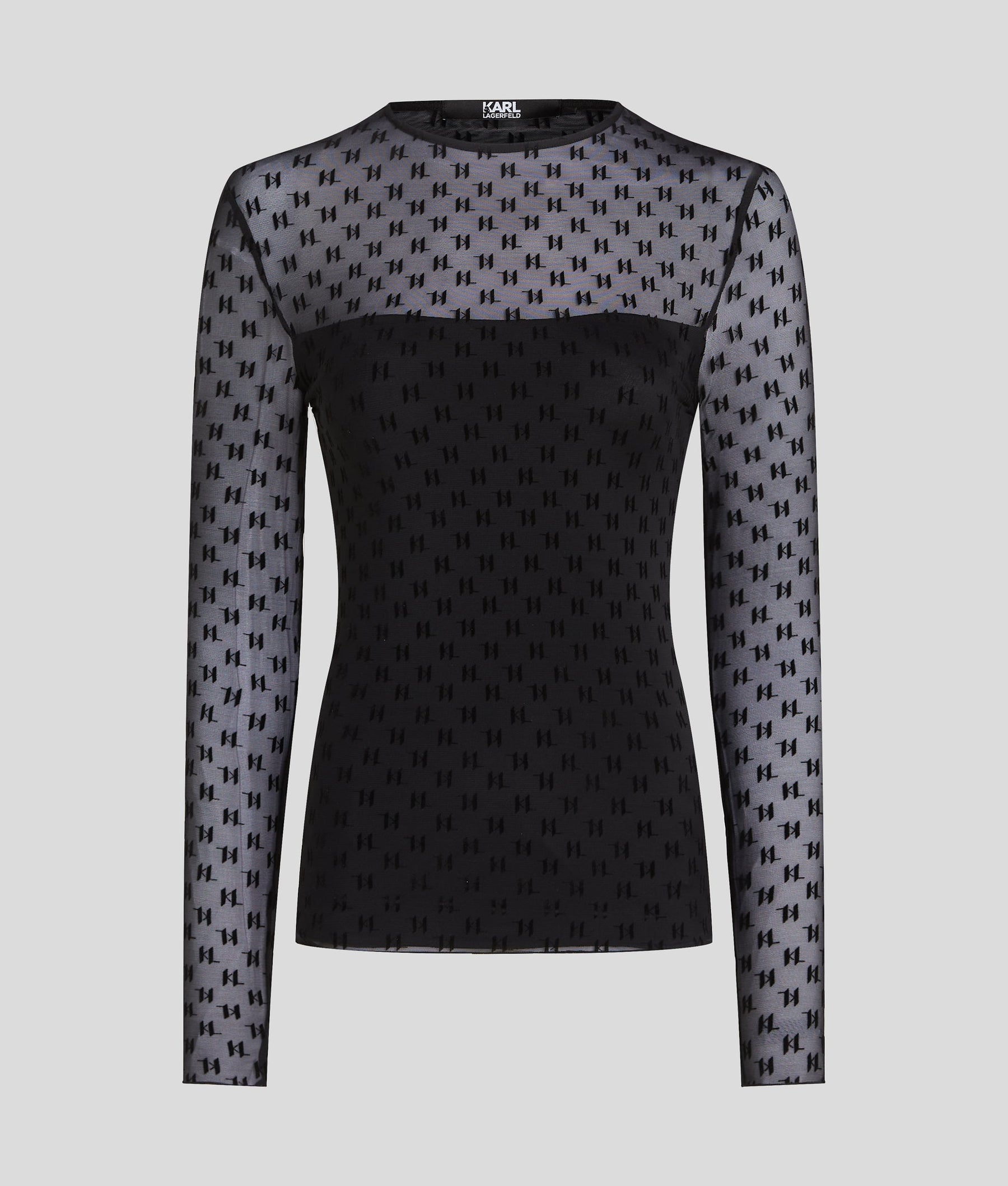 MONOGRAM MESH TOP