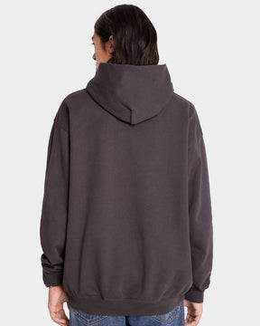 Serif Logo Hoodie - Faded Black/White