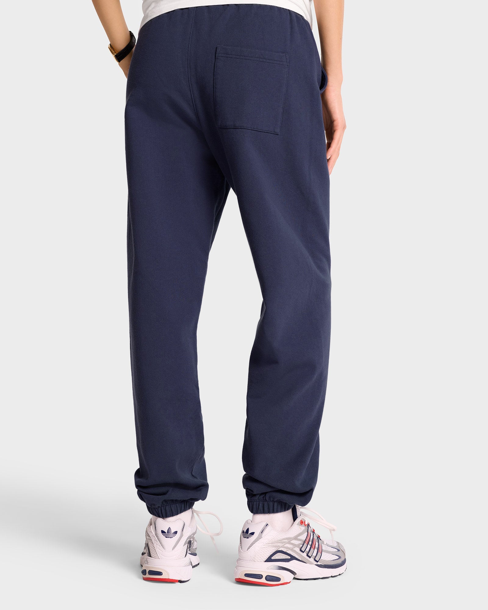 Serif Logo Sweatpant - Navy/White