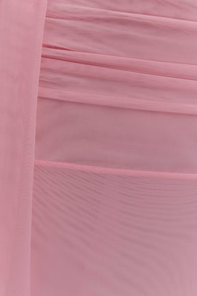 Arna Mesh Maxi Skirt - Candy Pink