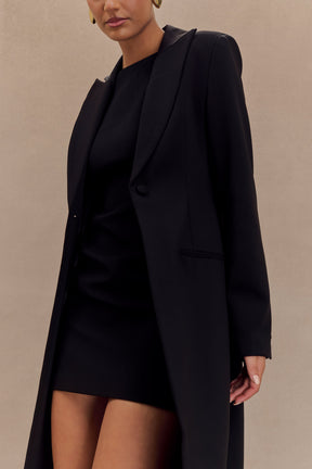 Caviar Suiting Coat - Black