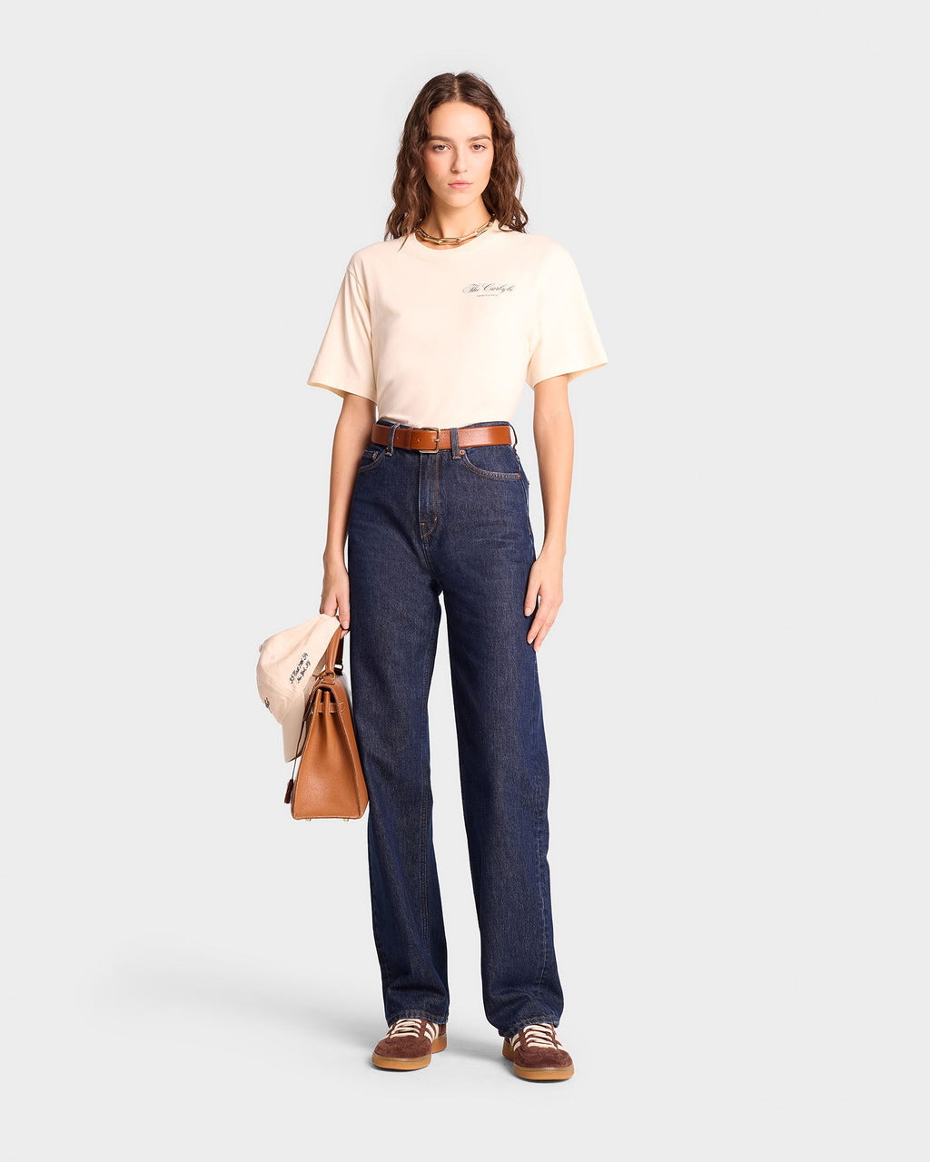 The Carlyle Souvenir T-Shirt - Cream/Forest