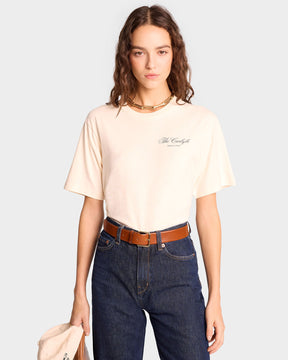 The Carlyle Souvenir T-Shirt - Cream/Forest