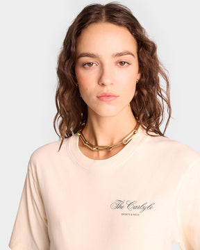 The Carlyle Souvenir T-Shirt - Cream/Forest