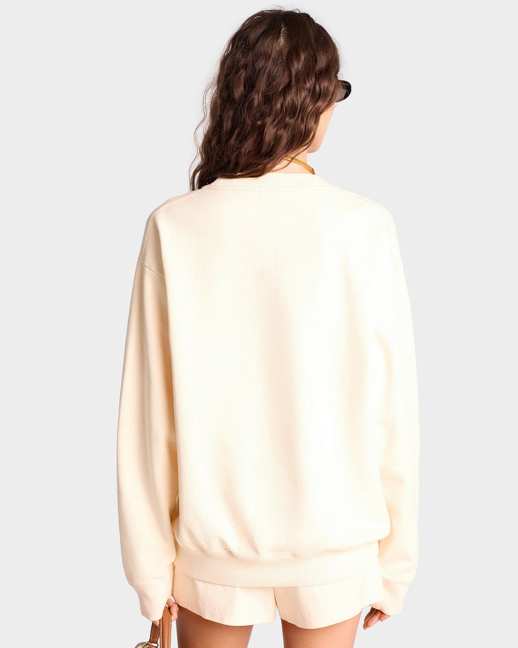 The Carlyle Script Crewneck - Cream/Forest