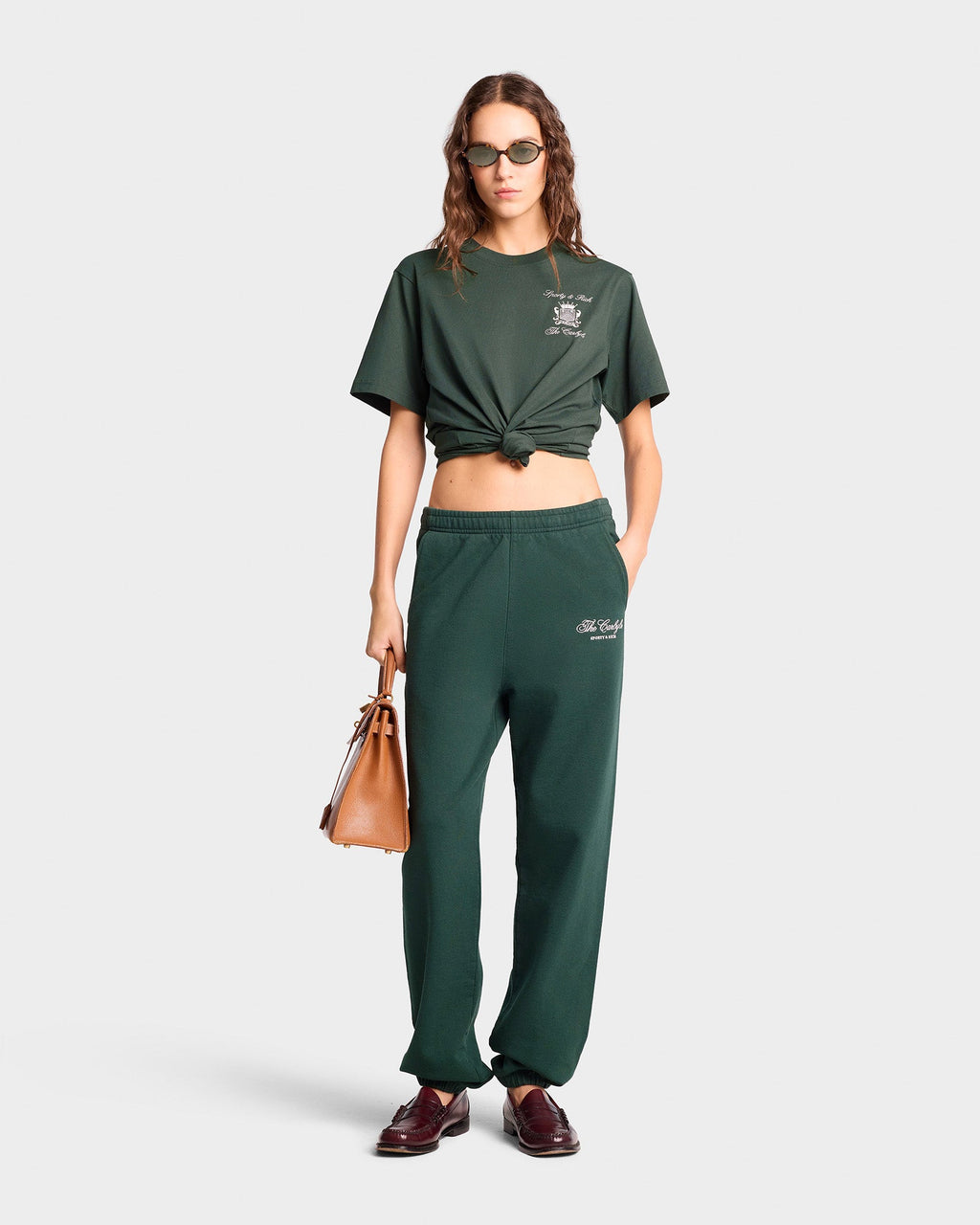 The Carlyle Crest T-Shirt - Forest/White