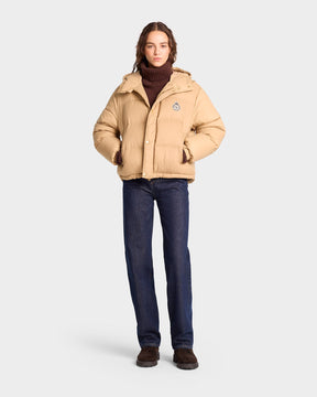 Crown Puffer Jacket - Beige