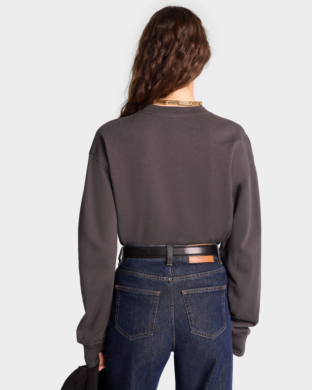 California Crewneck - Faded Black/Spring Green