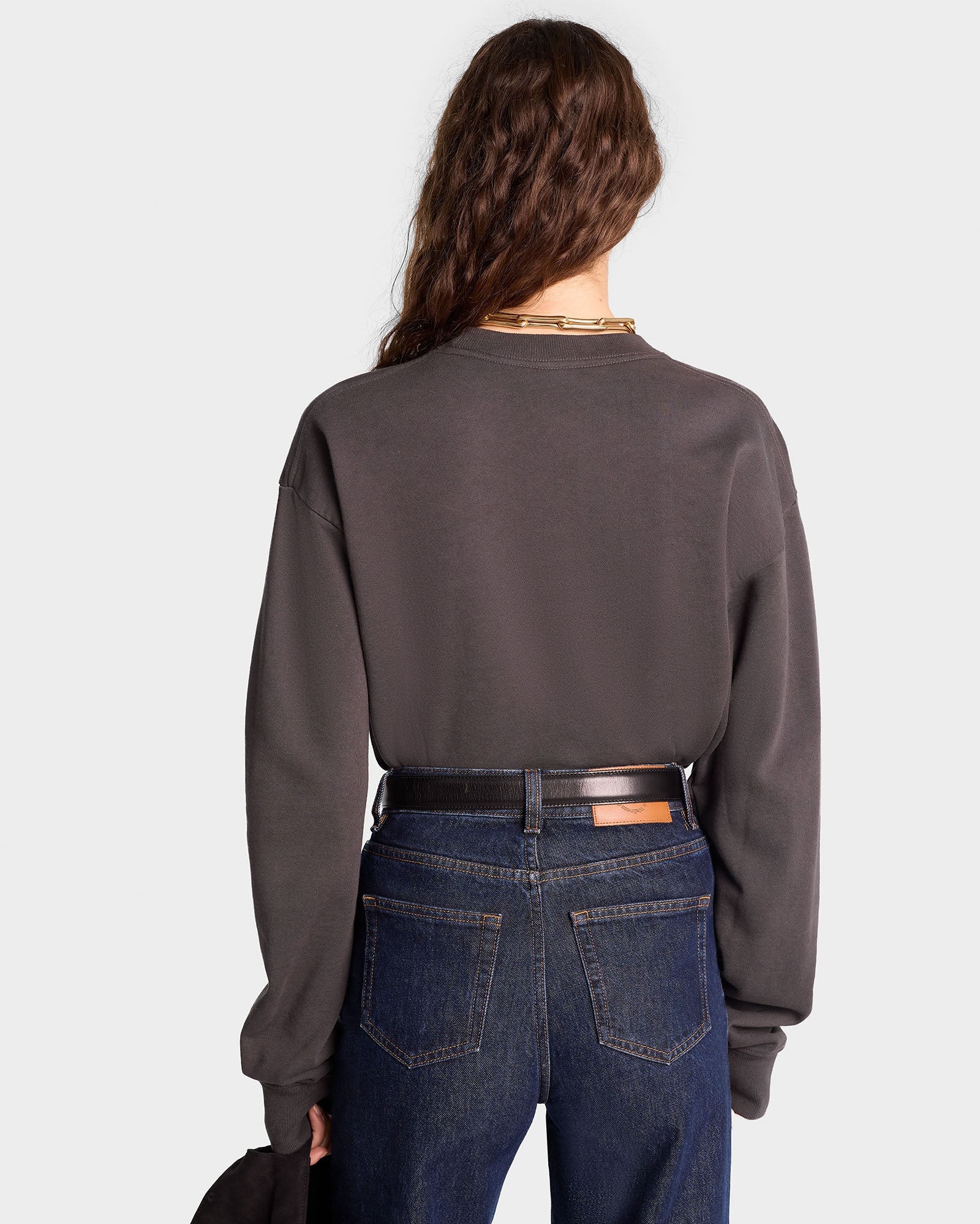 California Crewneck - Faded Black/Spring Green