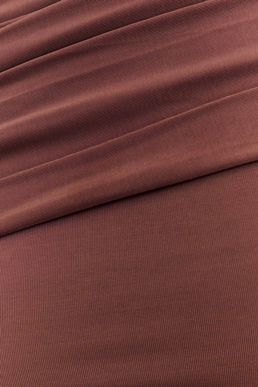 Cassandra Off Shoulder Slinky Maxi Dress - Chocolate