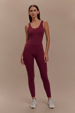 Callie Active Leggings - Burgundy
