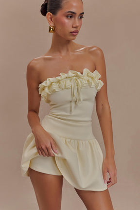 Jennie Frill Mini Skort - Ivory