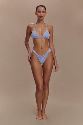 Persephone Gingham Bikini Bottoms - Lilac