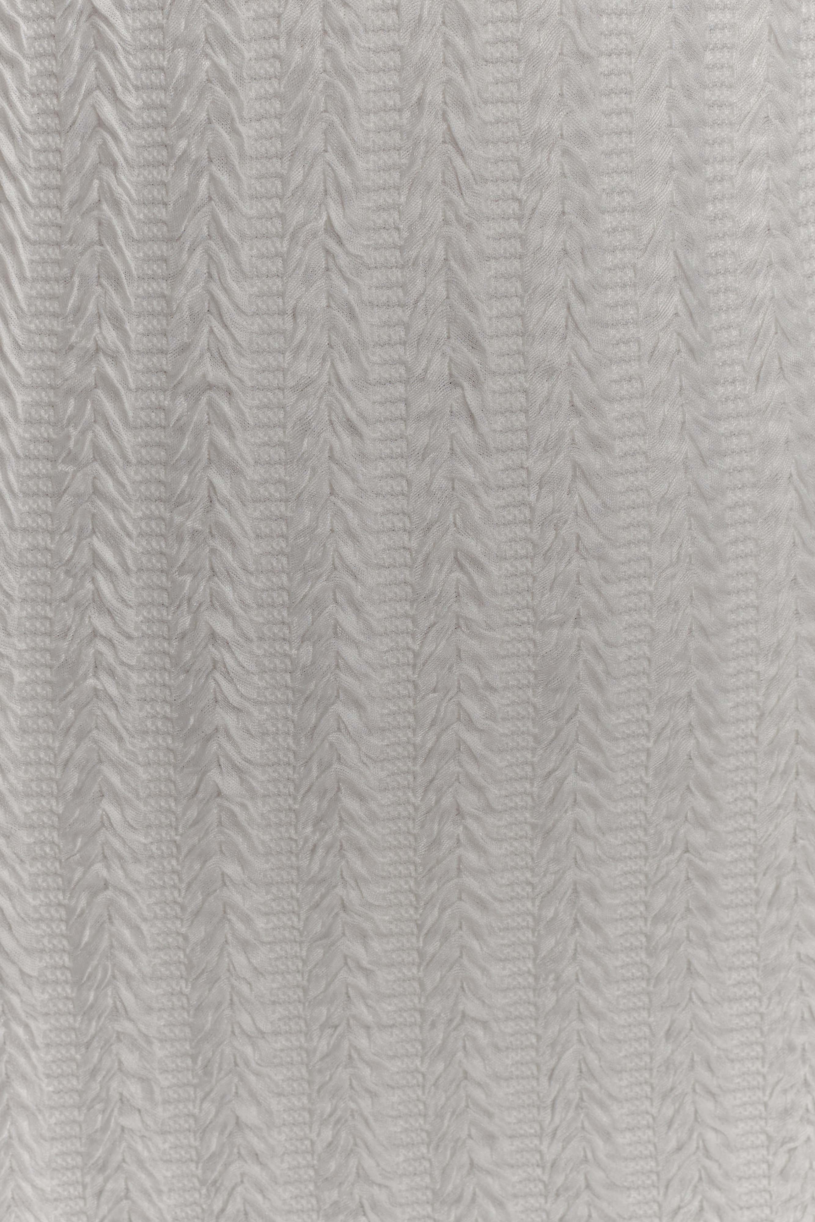 Daphne Pointelle Long Sleeve Mini Dress - Ivory