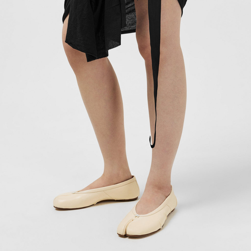 Leather Tabi Ballet Flats