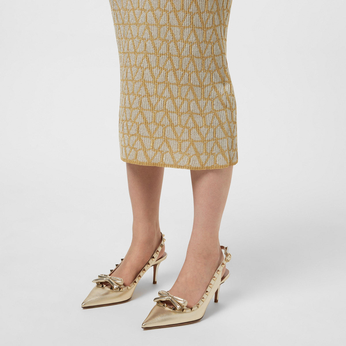 Rockstud Slingback Pumps