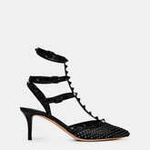65mm Rockstud Mesh Heels