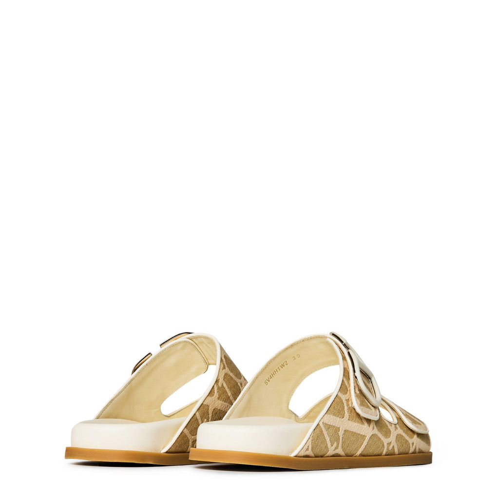 V-Logo Canvas-Jacquard Slides